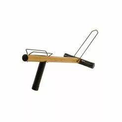 BiciSupport Ausstellungsst&auml;nder F&uuml;r 1 Bike Nr. 201W Schwarz + Holz