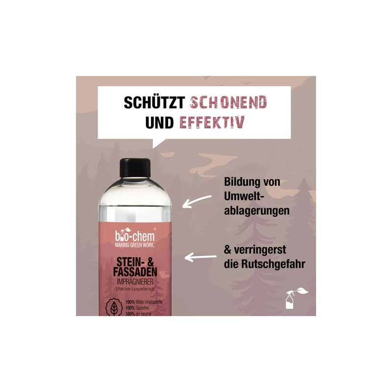 Bio-Chem Stein & Fassadenimprägnierer 750 Ml Ohne Sprühkopf 2 Bio-Chem Stein & Fassadenimprägnierer 750 Ml Ohne Sprühkopf – Bild 2