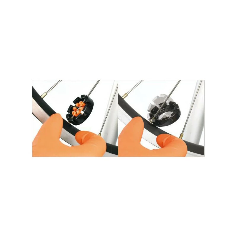 IceToolz Werkzeug, Nippelspanner, 8-Loch, 10-15 G, Schwarz, 12F8 2 IceToolz Werkzeug, Nippelspanner, 8-Loch, 10-15 G, Schwarz, 12F8 – Bild 2