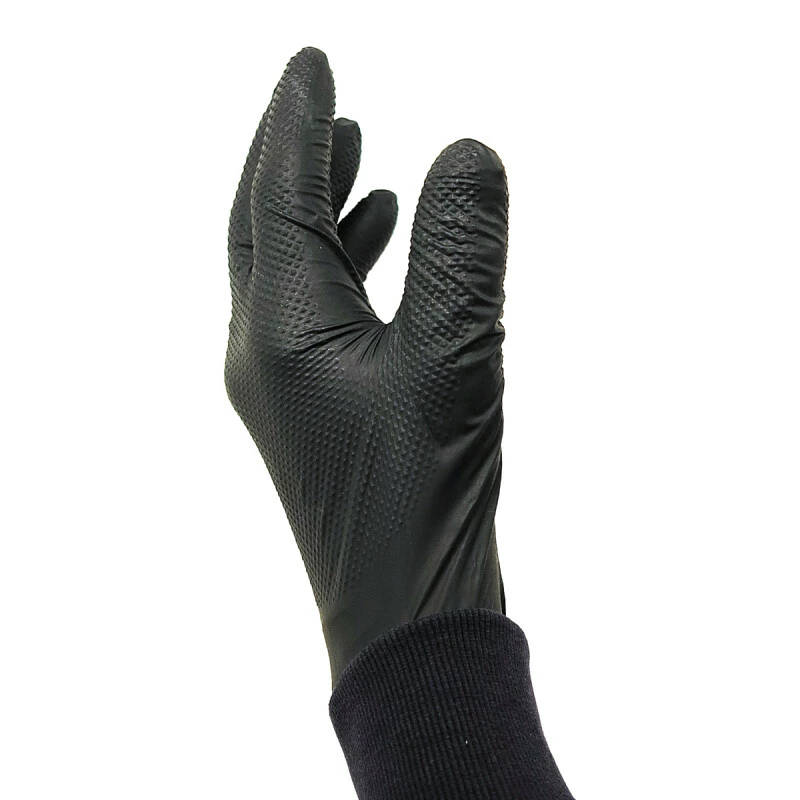 Kraftwerk Handschuhe, POWERGRIP, Nitril, Schwarz, L, 50 Stk. 1 Kraftwerk Handschuhe, POWERGRIP, Nitril, Schwarz, L, 50 Stk.