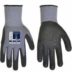 Velofactory Mapa Montage Handschuhe Raja S/M, Gr&ouml;sse 07 (19 Cm), Nitril Genoppt, Schwarz, 1 Paar