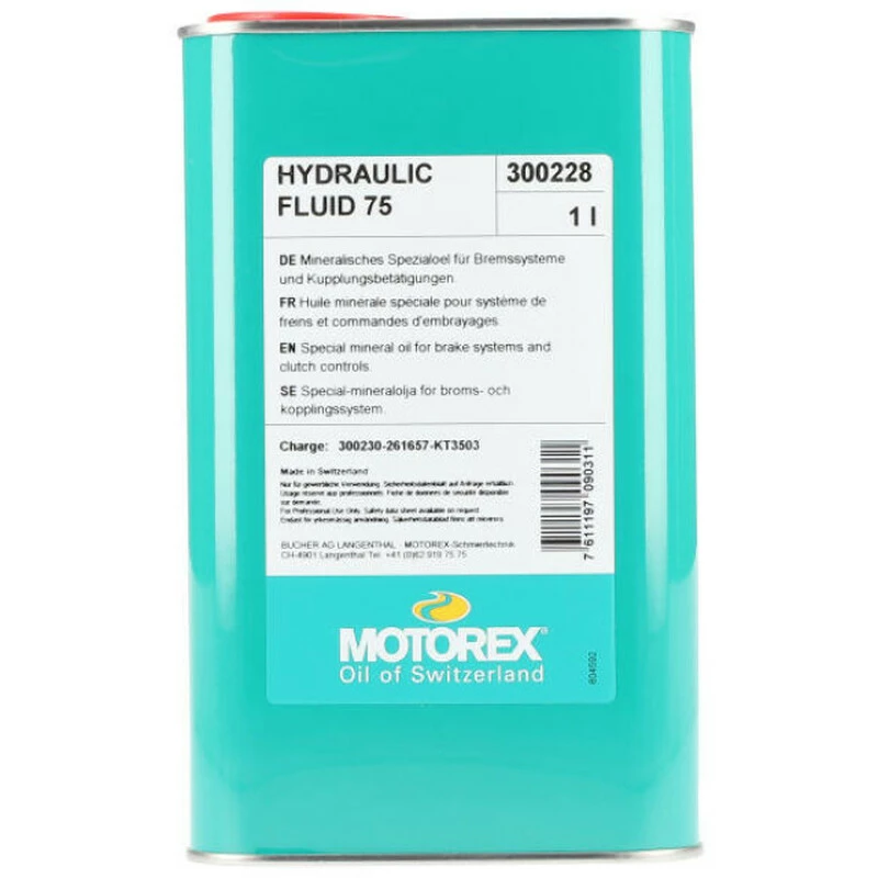 Motorex Hydraulic Fluid 75 Mineralöl, 1L Flasche 1 Motorex Hydraulic Fluid 75 Mineralöl, 1L Flasche