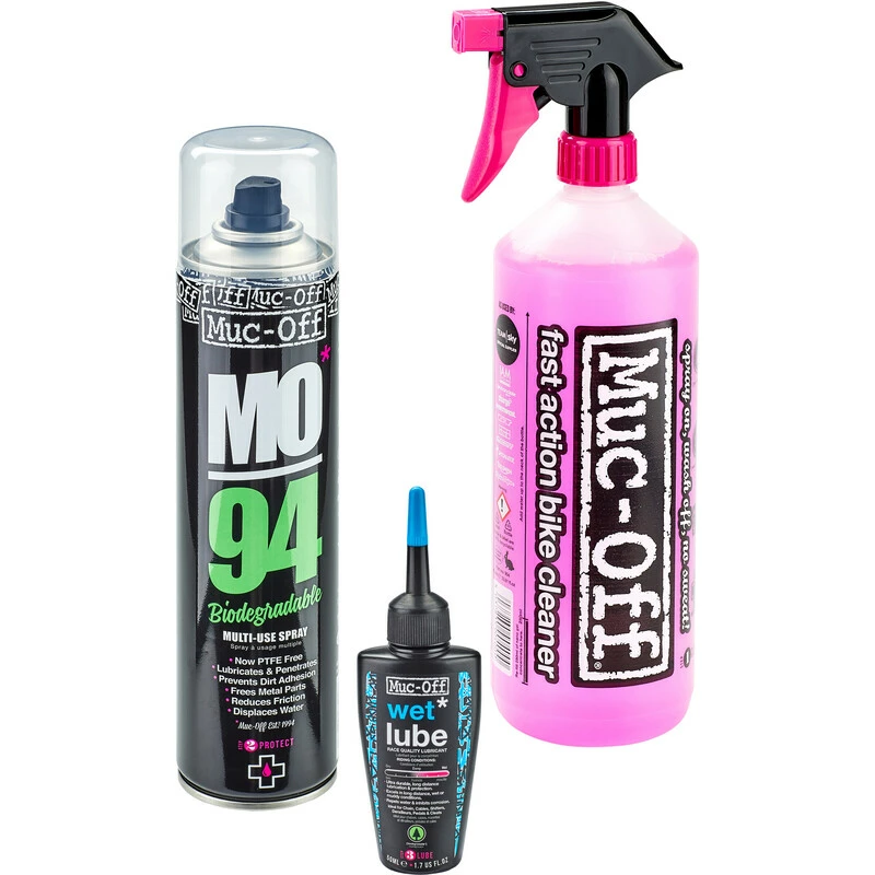 Muc-Off "Wash, Protect And Wet Lube" Kit 1 Muc-Off "Wash, Protect And Wet Lube" Kit