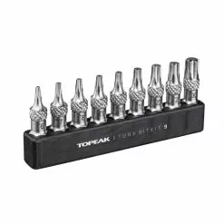 Topeak Torx BitKit 9, Inkl. 9 Torx&reg; Aufs&auml;tzen Kompatibel Mit Ratchet Rocket, D-Torq Wrenches, Nano TorqBar, Ratchet Stick, Omni Tool Card