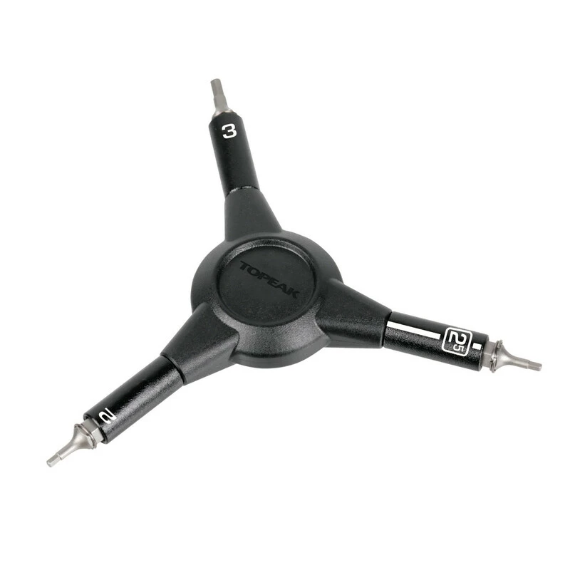 Topeak YHex Speed Wrench, Dreifacher Sechskantschlüssel, 2, 2.5 Und 3mm 1 Topeak YHex Speed Wrench, Dreifacher Sechskantschlüssel, 2, 2.5 Und 3mm