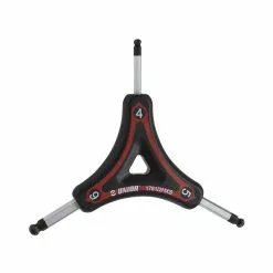 Unior Dreiarmiger Schl&uuml;ssel Mit Kugelkopf F&uuml;r Innensechskantschrauben, 4x5x6