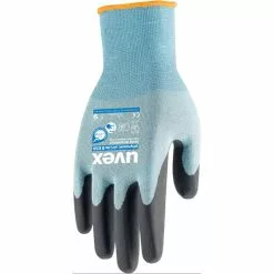 Uvex Schnittschutzhandschuhe Phynomic AirLite B ESD M, Gr&ouml;sse 08, 1 Paar, Hellblau/schwarz, UNVERPACKT