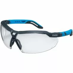 Uvex Schutzbrille I-5, Verstellbar, Beschlagfrei, Anthrazit/blau
