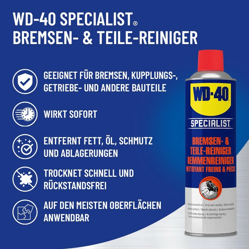 WD-40 WD 40 Bremsenreiniger, 500ml Spraydose 2 WD-40 WD 40 Bremsenreiniger, 500ml Spraydose – Bild 2